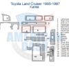 Fits Toyota Land Cruiser 1995 1996 1997 Full Dash Trim Kit wiring diagram.