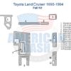 Fits Toyota Land Cruiser 1990 1991 1992 1993 1994 Full Dash Trim Kit Wood dash kit.