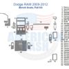 A diagram of a car seat with a Fits Dodge RAM 2009 2010 2011 2012 Dash Trim Kit, Bench Seats.