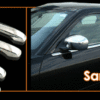 A set of chrome door handles compatible with VW Jetta 2005 - 2008 for a car with an interior car kit.