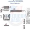 Acura rl 1999-2004 stereo wiring diagram with a Wood dash kit.
