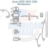 Acura mdx 2005 2006 stereo wiring diagram with car dash kit and accessories for car.