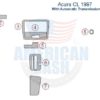 Acura cl 1997 car dash kit.