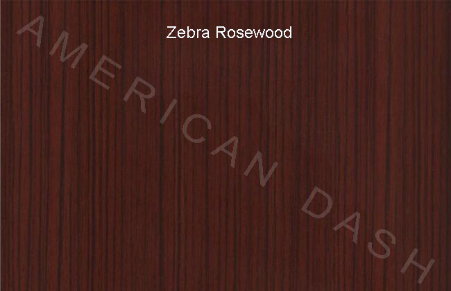 Zebra Rosewood Finish