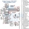 Dodge charger 2006 - 2007 interior parts diagram for car dash kit and accessories.