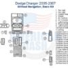 A diagram showing the wiring for a Dodge Charger with a Car dash kit.
