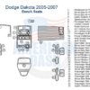 Dodge Dakota stereo wiring diagram with car dash kit.