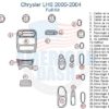 Chrysler hs 2000 - 2004 interior parts diagram featuring an Interior dash trim kit.