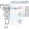 Chrysler PT Cruiser owners can enhance the interior of their vehicles with a Fits Chrysler PT Cruiser 2006-Up Full Dash Trim Kit, Automatic, Not Convertible, adding a touch of elegance to their PT Cruiser.