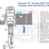 Fits Chrysler PT Cruiser 2001 2002 2003 2004 2005 AC wiring diagram and accessories for car.