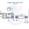 The Fits Dodge RAM 1994 1995 1996 1997, Full Dash Trim Kit improves the appearance of your stereo wiring diagram.