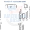 Fits Ford Crown Victoria 2001 2002 2003 Full Dash Trim Kit 2006-2009.