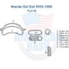 Fits Honda Del Sol 1993 1994 1995 1996 Full Dash Trim Kit is a car dash kit that can enhance the look of your vehicle's interior.