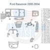 A diagram of the interior car kit for a Ford Excursion.