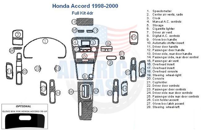 Honda Accord dash wiring diagram.