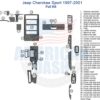 Fits Jeep Cherokee Sport 1997 1998 1999 2000 2001 stereo wiring diagram for a car interior kit.