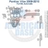 Pontiac Vibe 2009-2010 interior car dash kit, full kit automatic.