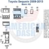 Toyota sequoia 2006-2013 interior car kit.