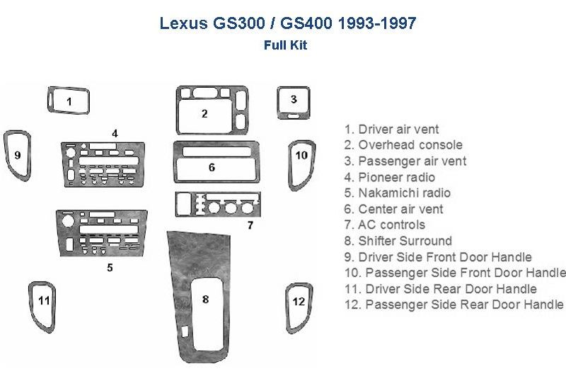 Lexus gs350 stereo wiring diagram - car dash kit - interior dash trim kit - accessories for car.