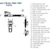 Nissan Altima wiring diagram for interior dash trim kit and accessories for car.