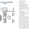 Nissan marine 2006 - 2008 parts diagram for interior dash trim kit and accessories for car.