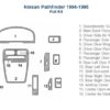 Nissan Pathfinder accessories for car interior parts diagram.