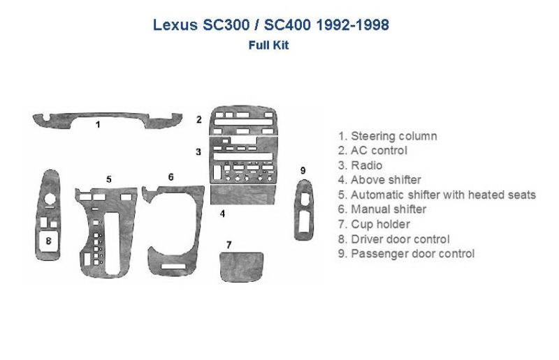 Lexus sc300 sc300 sc300 sc300 sc300 sc300 with a car dash kit.