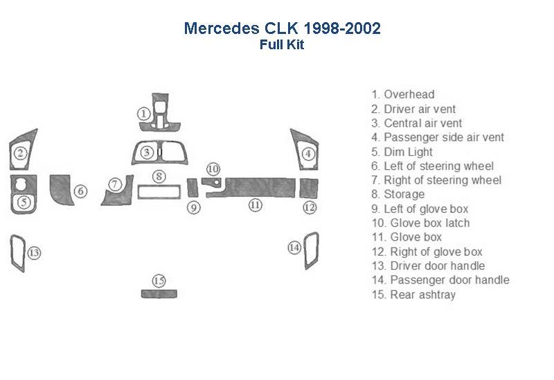 Mercedes clk accessories for car.