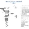Mercury Cougar 1989-2000 wiring diagram for the interior dash is available.