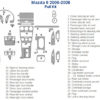 Mazda 6 2006 - 2008 fuse box diagram with a Fits Mazda 6 2006 2007 2008 Dash Trim Kit and Car dash kit.