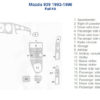 Fits Mazda 929 1992 1993 1994 1995 1996 Dash Trim Kit car.