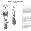 Mazda mx5 2006 - 2007 fuse box diagram with car dash kit.