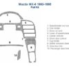Mazda mx5 interior diagram is helpful when customizing your car with an interior car kit or wood dash kit.