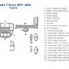 Mazda Tudor 2006-2007 fuse box diagram with car dash kit.